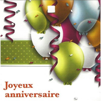 Greeting Card 'Joyeux Anniversaire'
