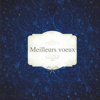 Grußkarte 'Meilleurs vœux'