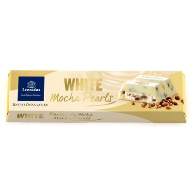 Leonidas Bâton Blanc avec des perles moka 50g
