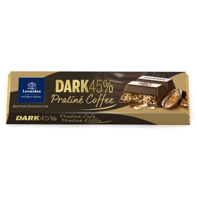 Leonidas Reep Puur 45% cacao - Praliné koffie 45g