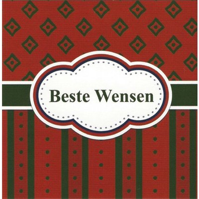 Grußkarte 'Beste wensen'