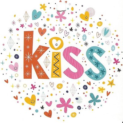 Carte de voeux 'Kiss'