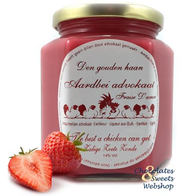 Liqueur aux Oeufs au Fraise 400g.