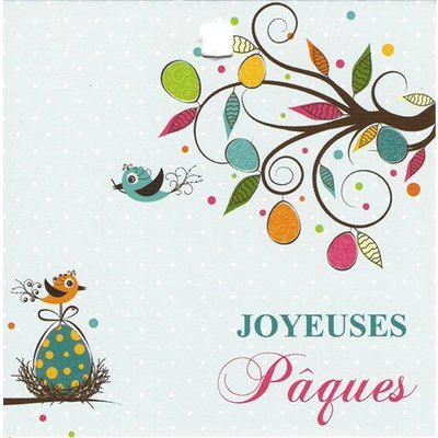 Grußkarte 'Joyeuses Pâques'
