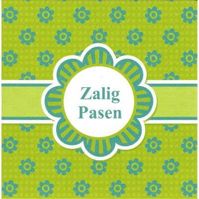 Carte de voeux 'Zalig Pasen'