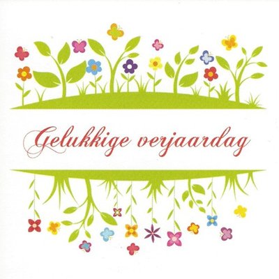 Greeting Card 'Gelukkige verjaardag'