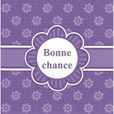 Greeting Card 'Bonne chance'