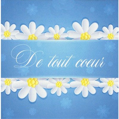 Carte de voeux 'De tout Coeur'