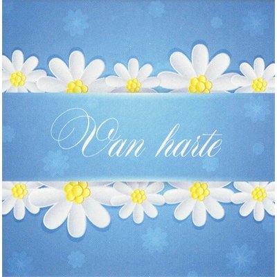Greeting Card 'Van harte'