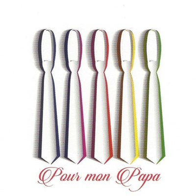 Grußkarte 'Pour mon Papa'