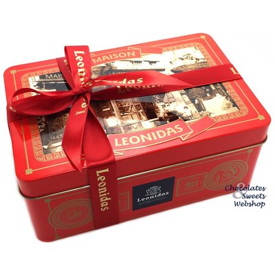Leonidas Metalen 100 jaar doos - 1,5kg pralines