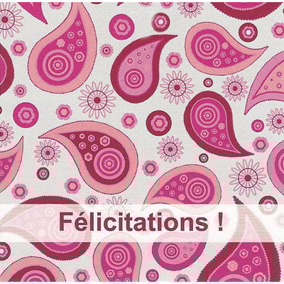 Wenskaart 'Félicitations'