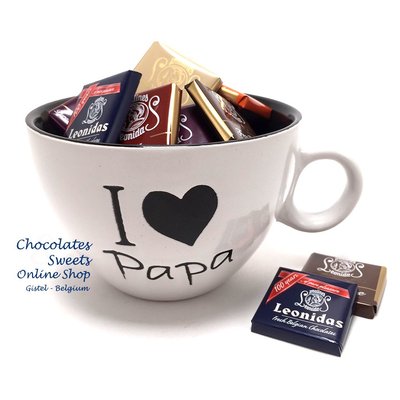 Tasse Blanc 'I love Papa' Napolitains 250g