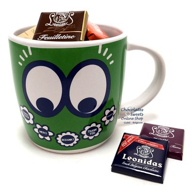 Leonidas Tasse verte 'Merci' Napolitains 250g