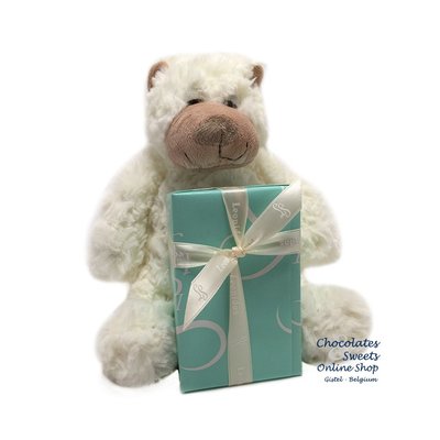 Leonidas 250g Pralinen und Plüsch Affe (20cm)