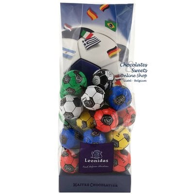 Leonidas Petits Sachet avec 25 petits ballons de foot en chocolat