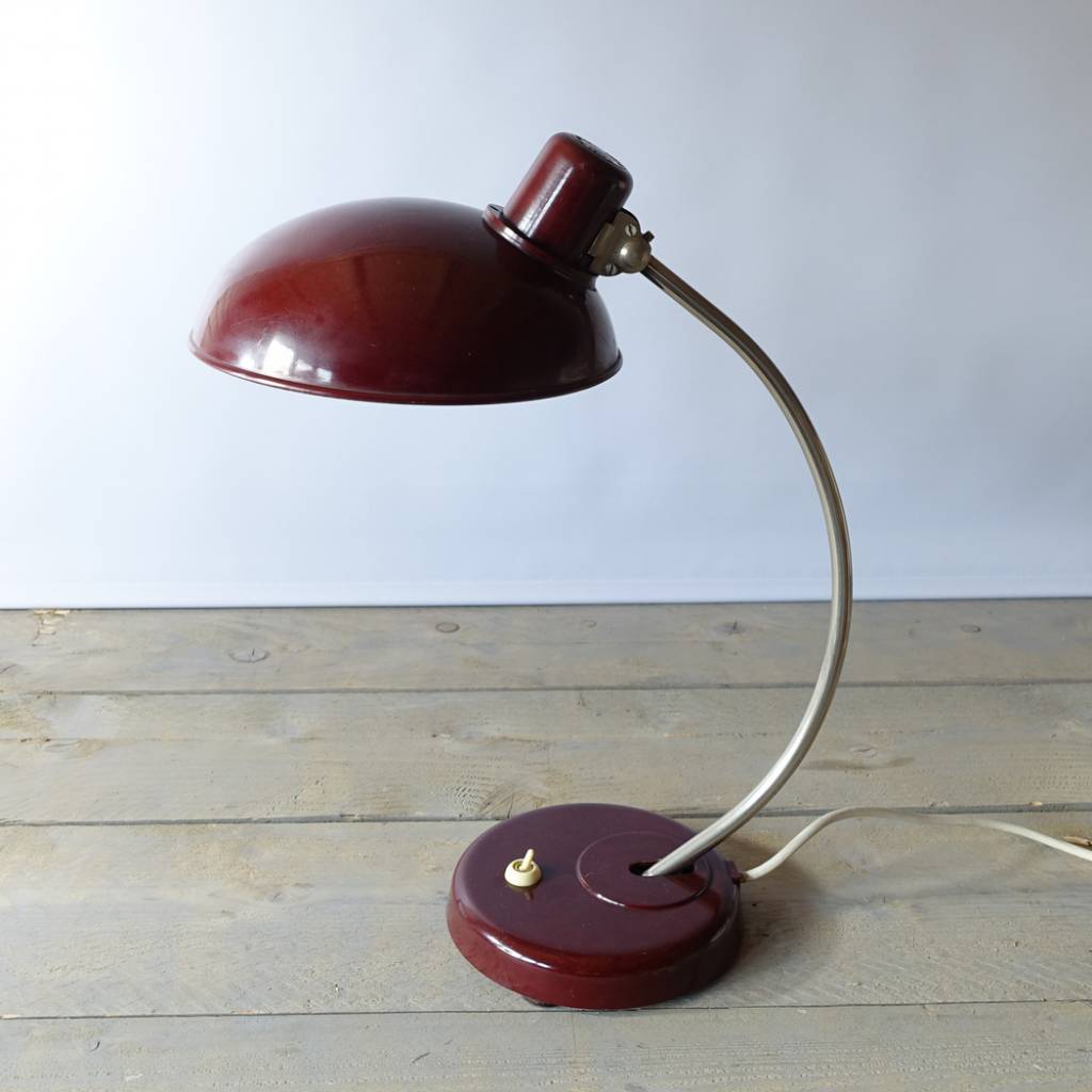 Vintage Helion Arnstadt Desk Lamp Red Duurk Vintage Helion Arnstadt Desk Lamp Red