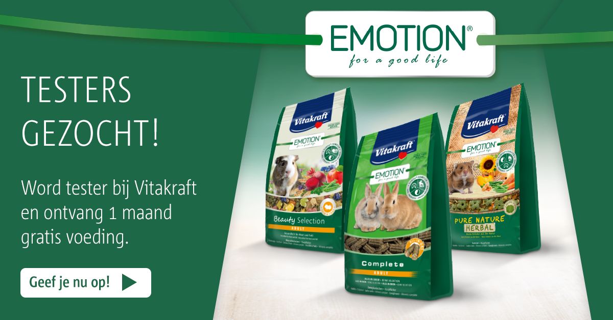 Vitakraft is op zoek naar testers!