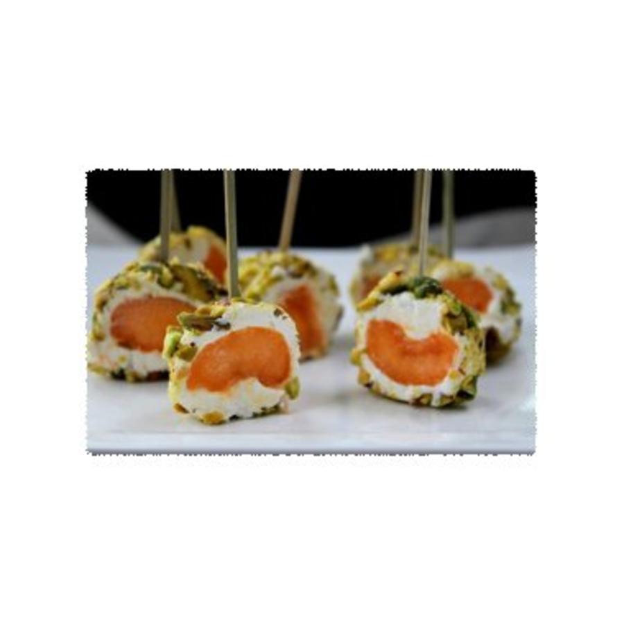 Meloen geitenkaas bolletjes