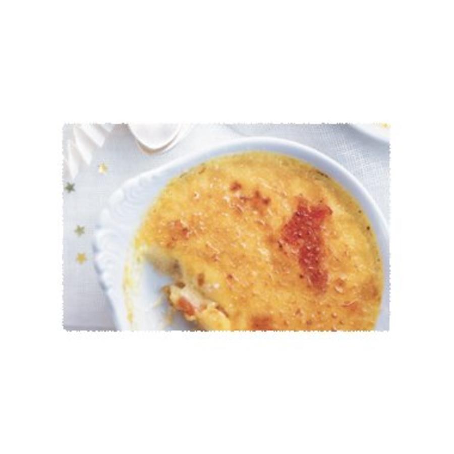 Creme brûlée van zalm
