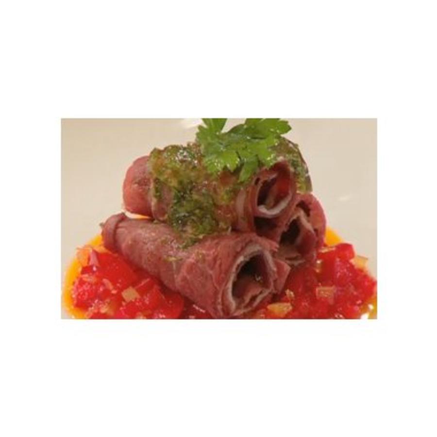 Rosbiefrolletjes met paprikaconfiture