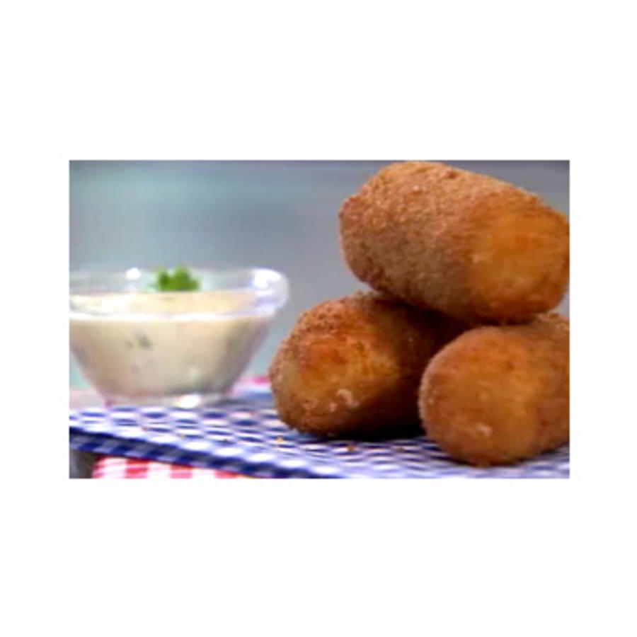 Kroketjes van ganzenbout met dragonmayonaise
