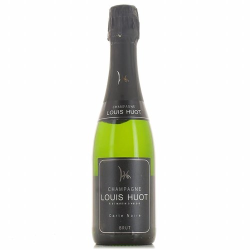 Champagne Louis Huot - Brut Carte Noire - (half flesje) Champagne Louis Huot - Brut Carte Noire - (half flesje)