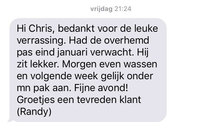 Blije klant
