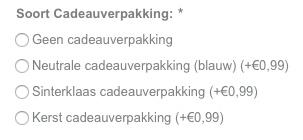 Stuntwinkel bied nu 3 soorten cadeau verpakkingen
