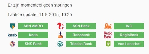 Check storingen bij iDEAL tijdens afrekenen
