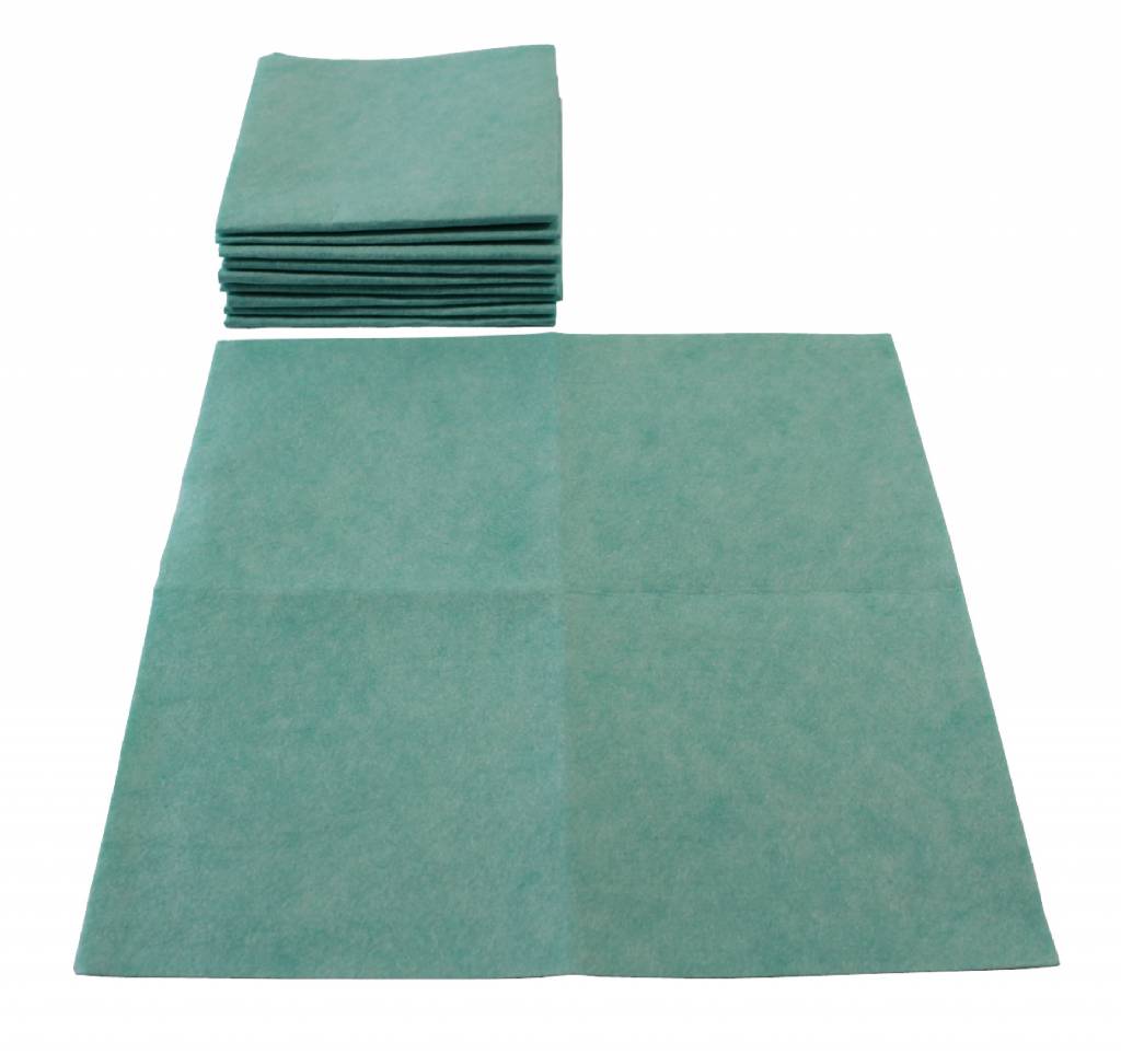 Viscose vaatdoek groen 40 x 38 cm. set van 10 stuks megatip.be