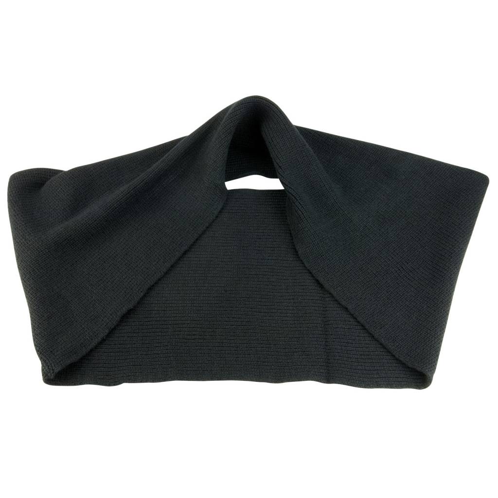 Gebreide colsjaal zwart unisex megatip.be