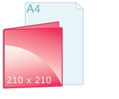 Geboortekaartjes drukken carré 210
