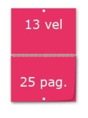 Omlegkalender drukken, dubbelzijdig 25 pagina's