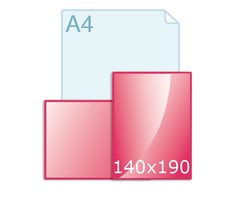 Ansichtkaarten drukken 297 x 140 mm