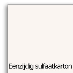 Eenzijdig gestreken sulfaatkarton