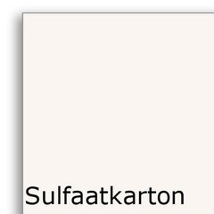 Tweezijdig gestreken sulfaatkarton