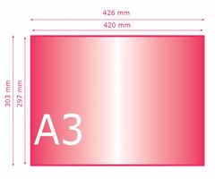 Kleiner dan A3 (297 x 420 mm)