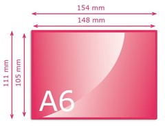 Kleiner dan A6 (105 x 148 mm)