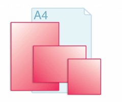 Kleiner dan A4 (210 x 297 mm)