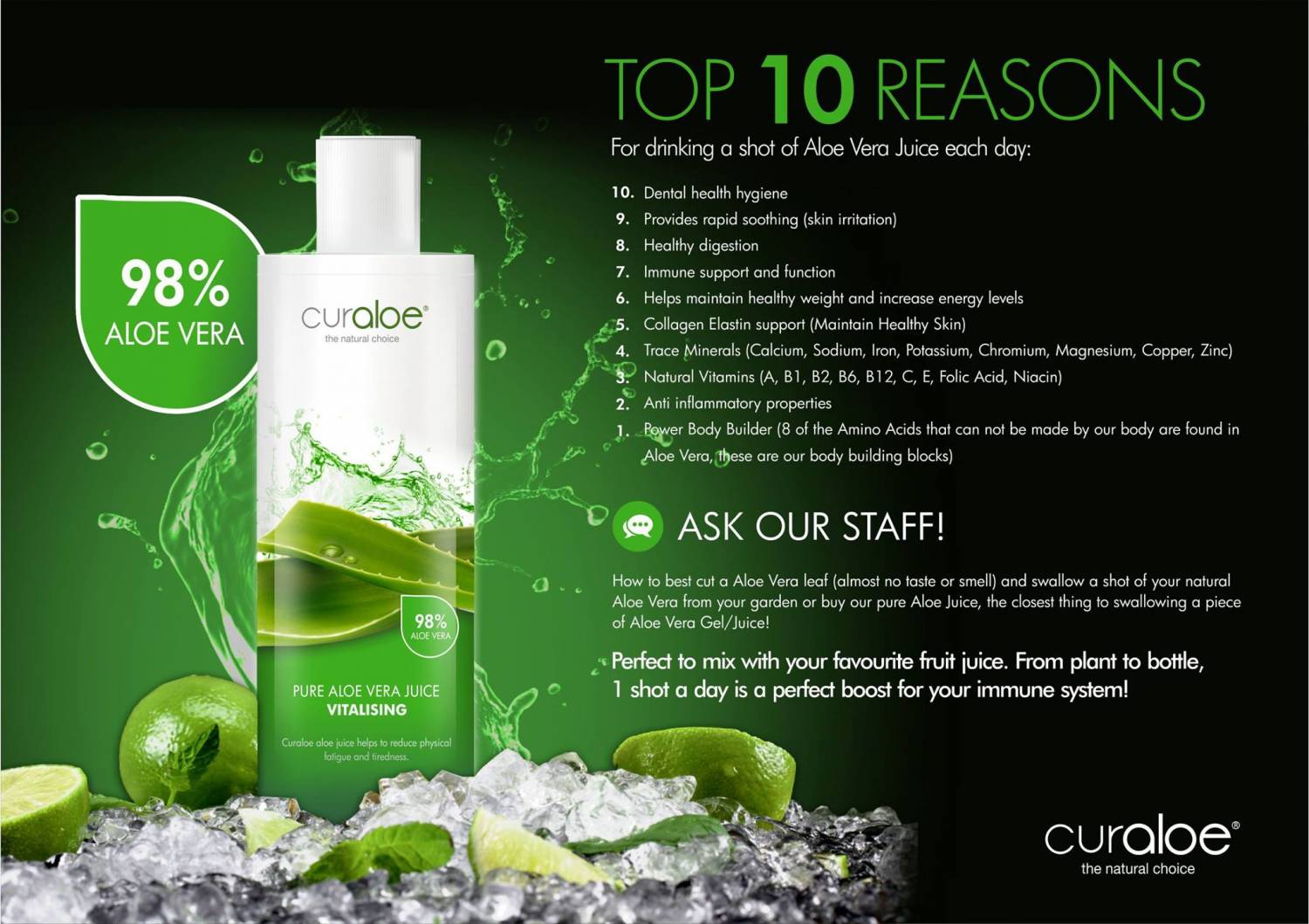 Top 10 reasons to drink pure aloe vera juice!