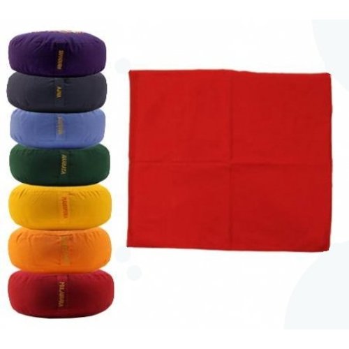 Meditatiemat in verschillende Chakra kleuren Meditatiemat in verschillende Chakra kleuren