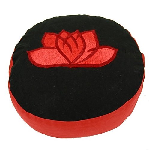 Meditatiekussen Lotus Zwart/Rood Meditatiekussen Lotus Zwart/Rood