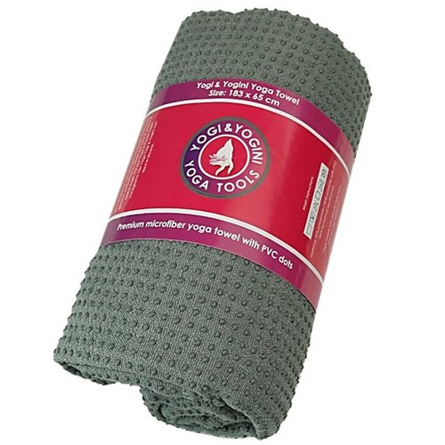 Yogi & Yogini Yoga Handdoek Hatha Grijs Yogi & Yogini Yoga Handdoek Hatha Grijs