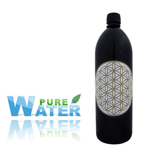 Soulbottles Drinkfles Miron Violet Flower of Life Goud Soulbottles Drinkfles Miron Violet Flower of Life Goud