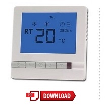 instructiehandleiding touch elektrische vloerverwarming thermostaat