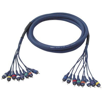 DAP FL65 Multikabel 8x RCA naar 8x RCA 6m
