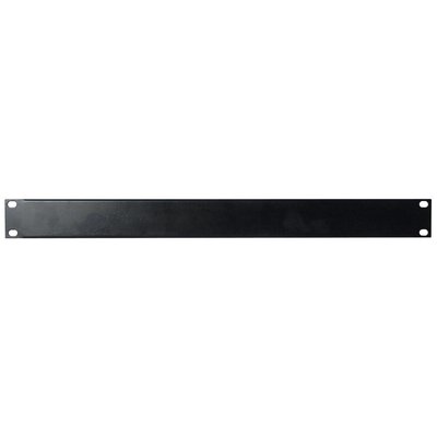 DAP 19 inch blindplaat 1 HE U-vorm zwart