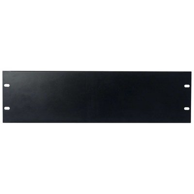 DAP 19 inch blindplaat 3 HE U-vorm zwart