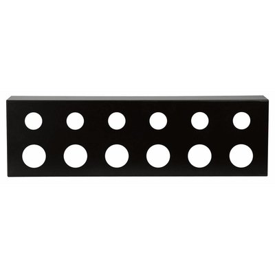 DAP 19 inch rackpaneel 3 HE met 6x PG16 en 6x PG21 gaten